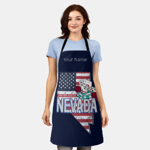 Nevada Vereinigte Staaten Retro-Karte Vintage USA Schürze