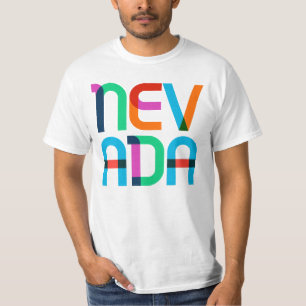 Nevada Vintage Retro Pop-Art Farbige 80er Jahre Ty T-Shirt