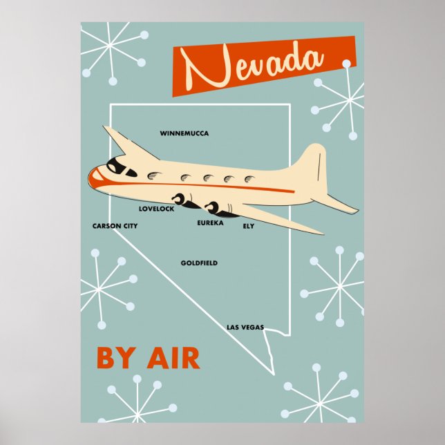 Nevada Vintages Reiseplakat Poster (Vorne)