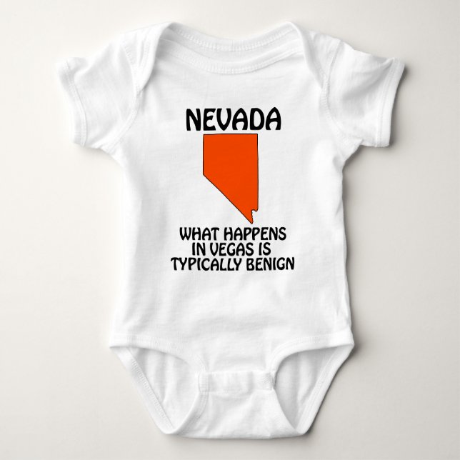 Nevada - Was in Vegas passiert, ist in der Regel g Baby Strampler (Vorderseite)