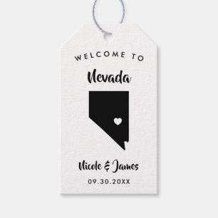 Nevada Wedding Welcome Bag Tags, Karte Geschenkanhänger