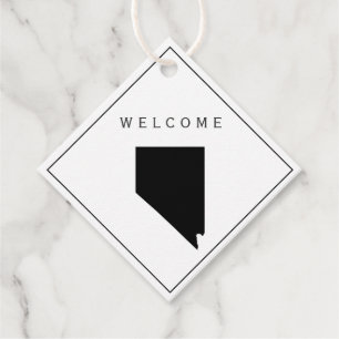 Nevada Welcome Bag Geschenk Tag für Hochzeitswoche Geschenkanhänger