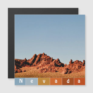 Nevada Wüste Magnetkarte