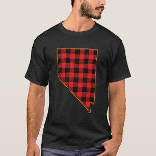 Nevada Zuhause Staat Buffalo Kariert T-Shirt