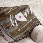 Nevada Zuhause Staat Personalisierte Holzsicht Decke<br><div class="desc">Zeigen Sie Zuhause-Staatsstolz mit diesem niedlichen rustikalen Imitat Holzplankendecke mit "Zuhause" in weißer Kalligrafie-Schrift, die mit einer Silhouette des Staat von Nevada, stehend für den Buchstaben "O", schreibt. Eine rosa Herzillustrierung in der Staat-Karte vervollständigt das Design; Sie können die Herzposition in Ihrer Zuhause-Stadt ändern, indem Sie das Design-Tool öffnen und...</div>