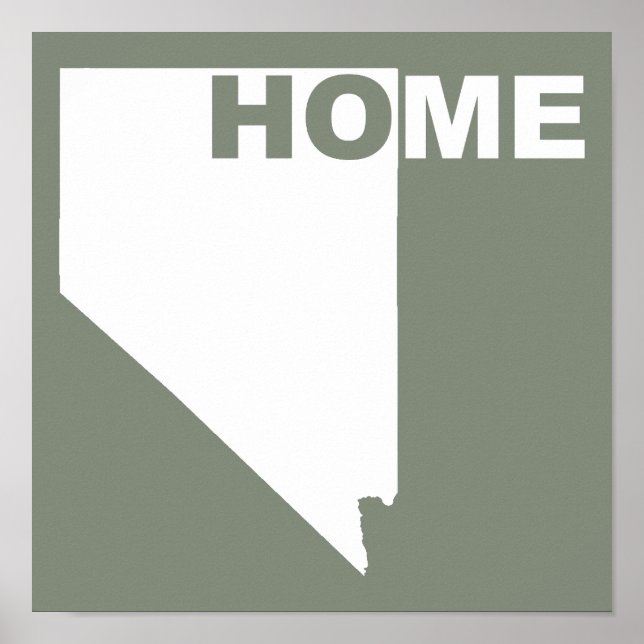 Nevada Zuhause weg vom Staat Poster-Zeichen Poster (Vorne)