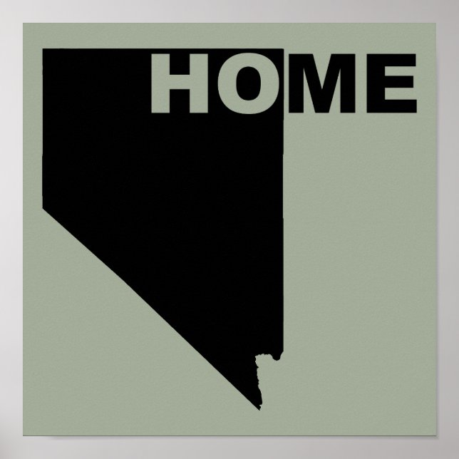 Nevada Zuhause weg vom Staat Poster-Zeichen Poster (Vorne)