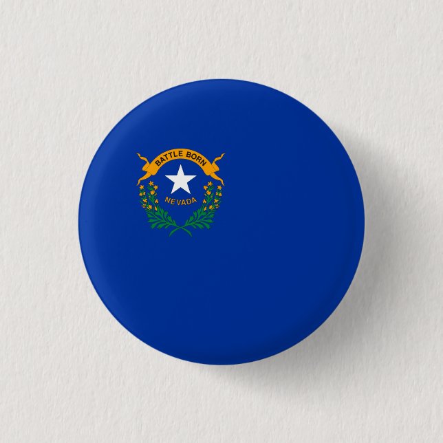 Nevadan Flag, Flagge Nevadas Button (Vorderseite)