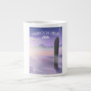 Nevados de Chillan, Chile Snowboardposter. Jumbo-Tasse
