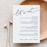 NEVE Navy Minimalistische Hochzeitmenü Karte<br><div class="desc">Die Neve Collection verwendet eine reiche Marinefarbe,  die exzellente Eleganz mit modernem Flair verbindet. Es ist mit einem modernen Script-Schriftart entworfen,  der Stil und Eleganz ausstrahlt. Jedes Produkt in der Kollektion ist sorgfältig gefertigt,  um einen zeitlosen und On-Trend-Look zu präsentieren.</div>
