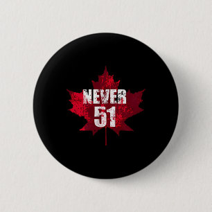 Never 51 Kanada Ahornblatt Vintage abgenutzt Cana Button