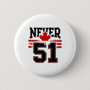 Never 51 Kanada Ahornblatt Vintage abgenutzt Cana Button
