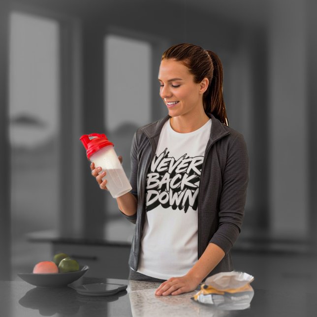 Never Back Down Tri-Blend Shirt (Von Creator hochgeladen)