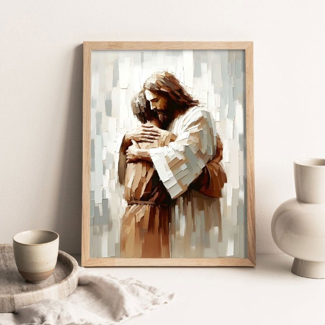 Never-ending Support, Digital Christian Art, Jesus Poster (Von Creator hochgeladen)