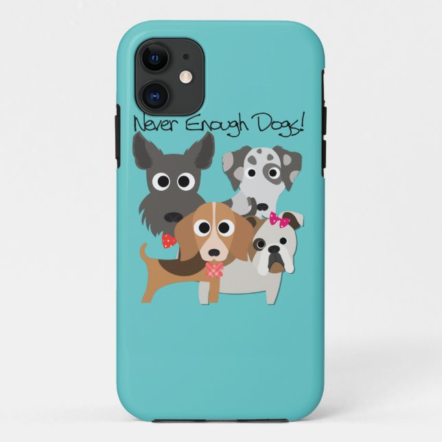 Never Enough Dogs Case-Mate iPhone Hülle (Rückseite)