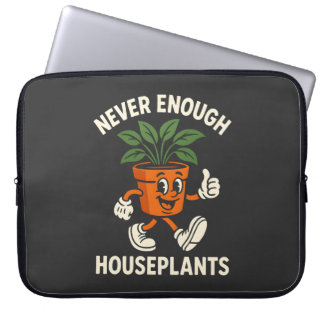 Never Enough Houseplants Walking Pot Cartoon Funny Laptopschutzhülle