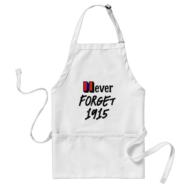 Never Forget 1915 Apron Schürze (Vorne)