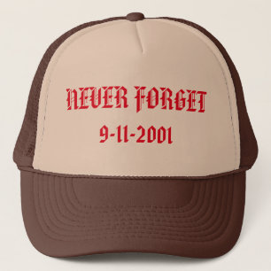 Never Forget 9-11-2001 Trucker Hat Truckerkappe