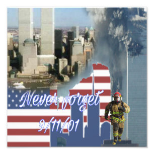 Never Forget 9/11 Fotodruck