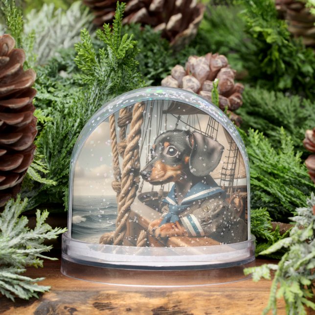 Never Forget Me Dachshund Schneekugeln (Winter)