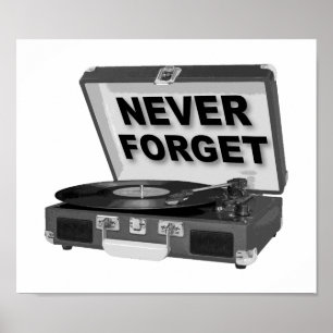 Never Forget Records Lustiges Poster