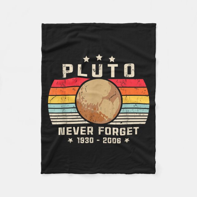 Never Forget Shirt. Retro Style Funny Space, Scien Fleecedecke (Vorderseite)