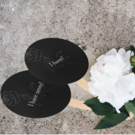 Never Have I Ever Gothic Black Bachelorette Party Fächer