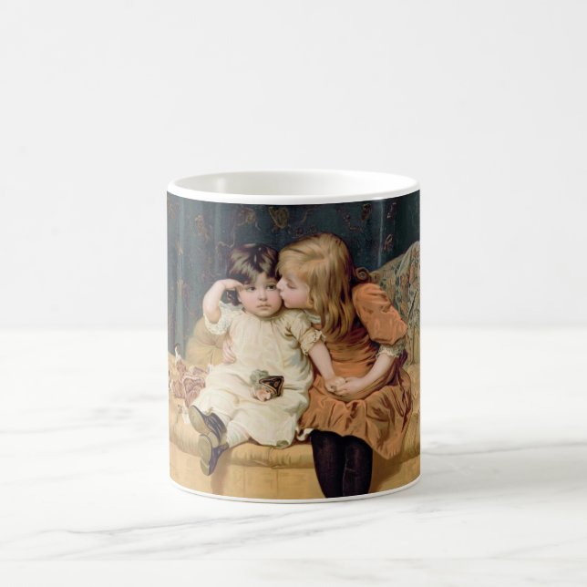 "Never Mind" (von Frederick Morgan) Kaffeetasse (Mittel)