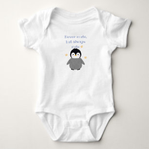 Never mute but always cute- Pinguin  Baby Strampler