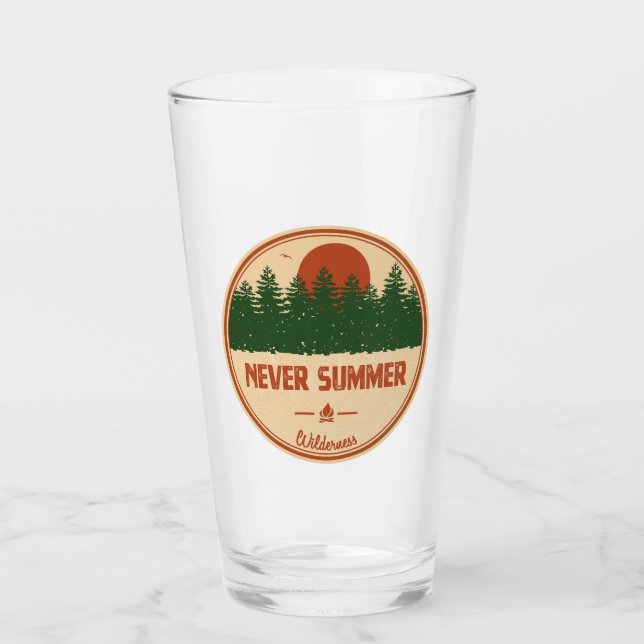 Never Summer Wilderness Colorado Glas (Vorderseite)