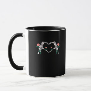 Never Wilts - Skeleton Hands-Rose Tasse