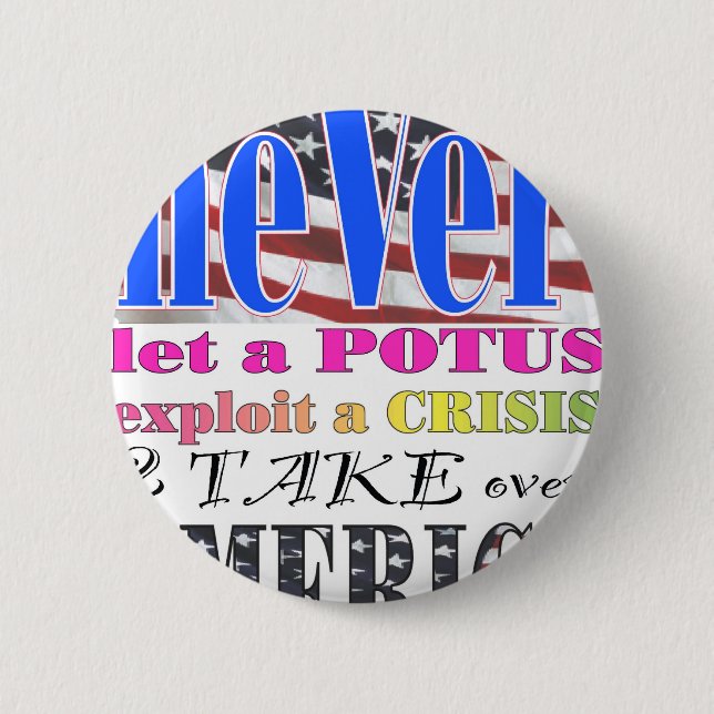neVerBRAND.com potus EXPOLIT Amerika Button (Vorderseite)