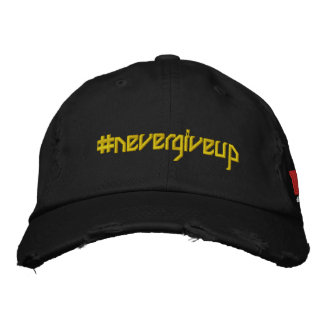 Nevergiveup (Logo) Bestickte Baseballkappe