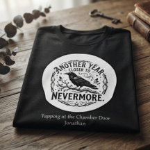 Nevermore Black Silhouette Rabe Geburtstag