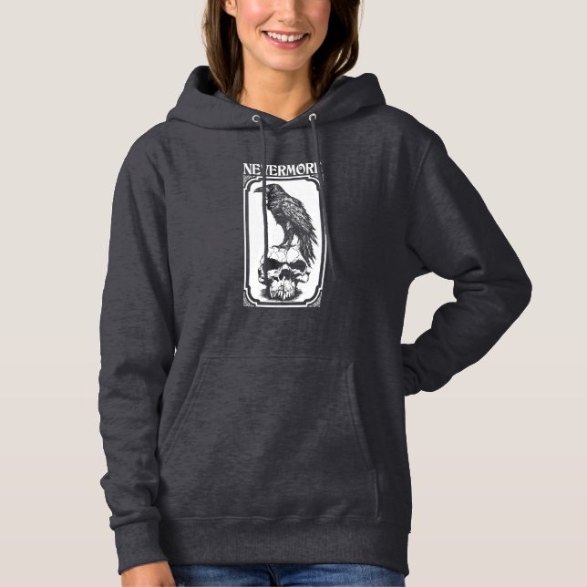 Nevermore | Edgar Allan Poe - The Raven Hoodie (Vorderseite)