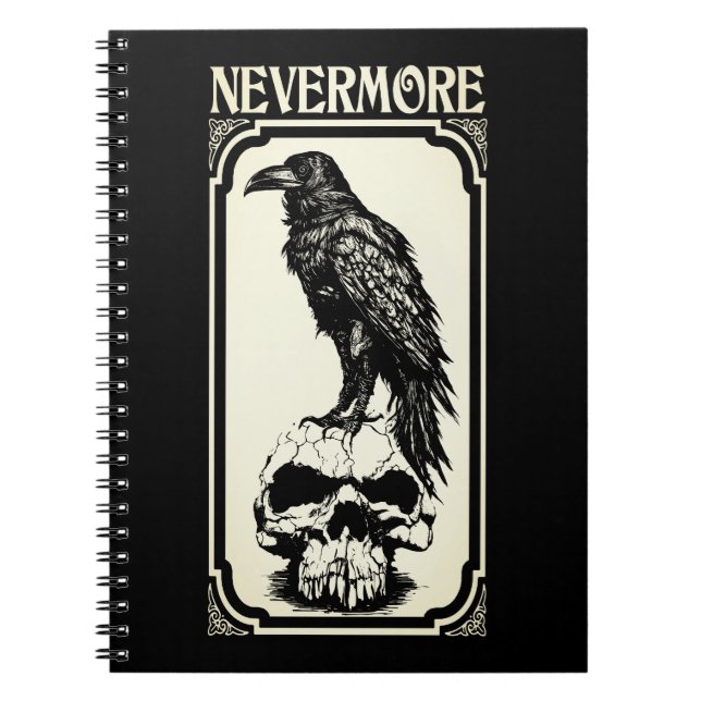 Nevermore | Edgar Allan Poe - The Raven Notizblock (Vorderseite)
