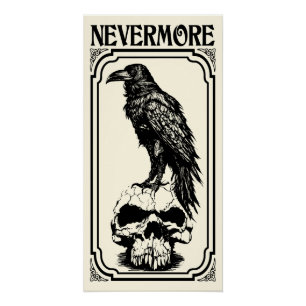 Nevermore   Edgar Allan Poe - The Raven Poster