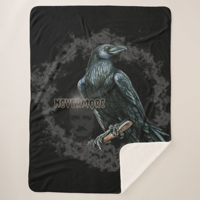 Nevermore - Edgar Allen Poe Sherpadecke (Vorderseite)