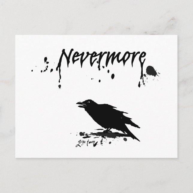 Nevermore Postkarte (Vorderseite)