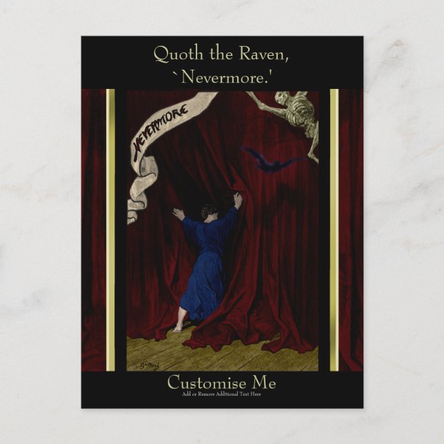 Nevermore. Postkarte (Vorderseite)