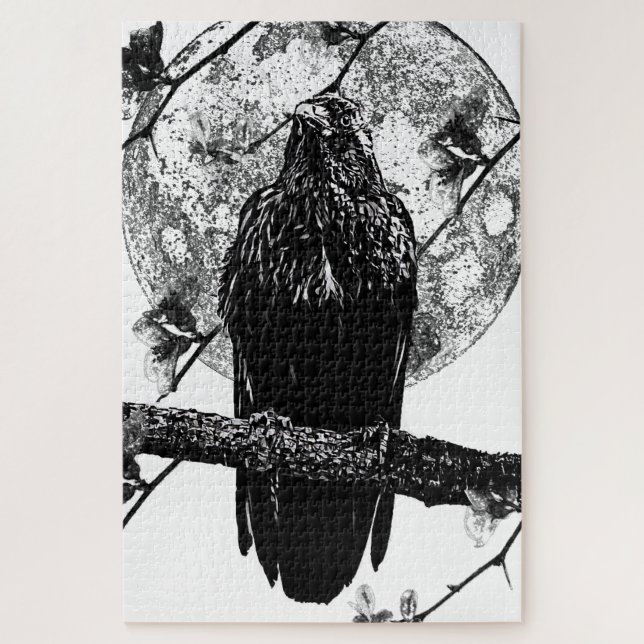 Nevermore Raven and the moon Puzzle (Vertikal)