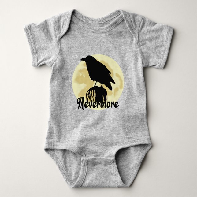 Nevermore Raven Baby Strampler (Vorderseite)