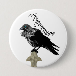 Nevermore Raven Button