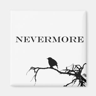 Nevermore Raven Edgar Allan Pop Design Magnet
