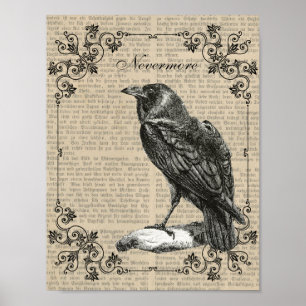 Nevermore, Raven, Edgar Allan Poster