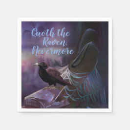 Nevermore, Raven Friedhof Napkins Halloween Serviette