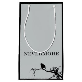 Nevermore Raven Gedicht Edgar Allan Pose Zitat Kleine Geschenktüte