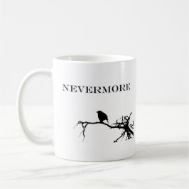 Nevermore Raven Gedicht Edgar Allan Pose Zitat Tasse