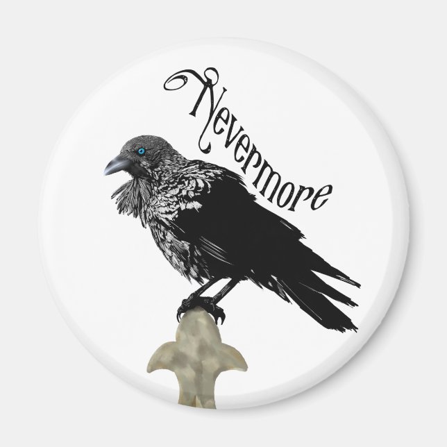 Nevermore Raven Magnet (Vorne)