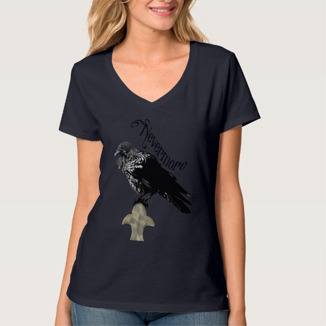 Nevermore Raven T-Shirt (Vorderseite)